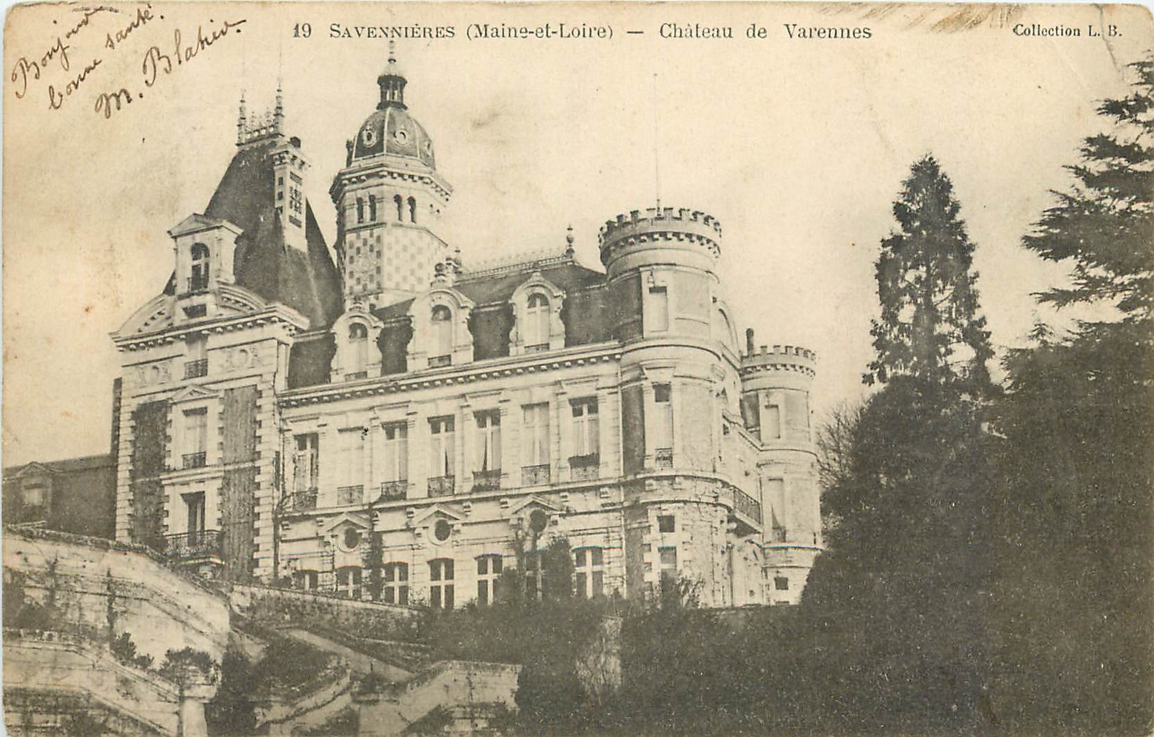 CPA Savennieres Maine et Loire Chateau de Varennes 