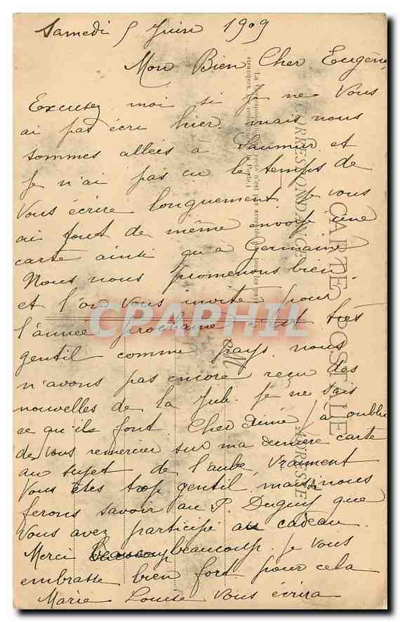 CPA Montreuil Beilay le petit Chateau XIV siecle  — Rückseite