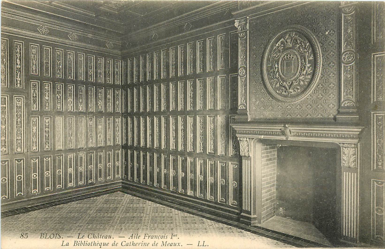 Blois — Schloss. Flügel von Franz I. Die Bibliothek von Catherine de Meaux — LL.