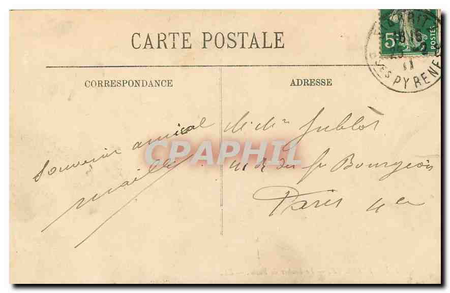 Blarritz — Le Rocher de Basta — LL. — N° 181 — Rückseite