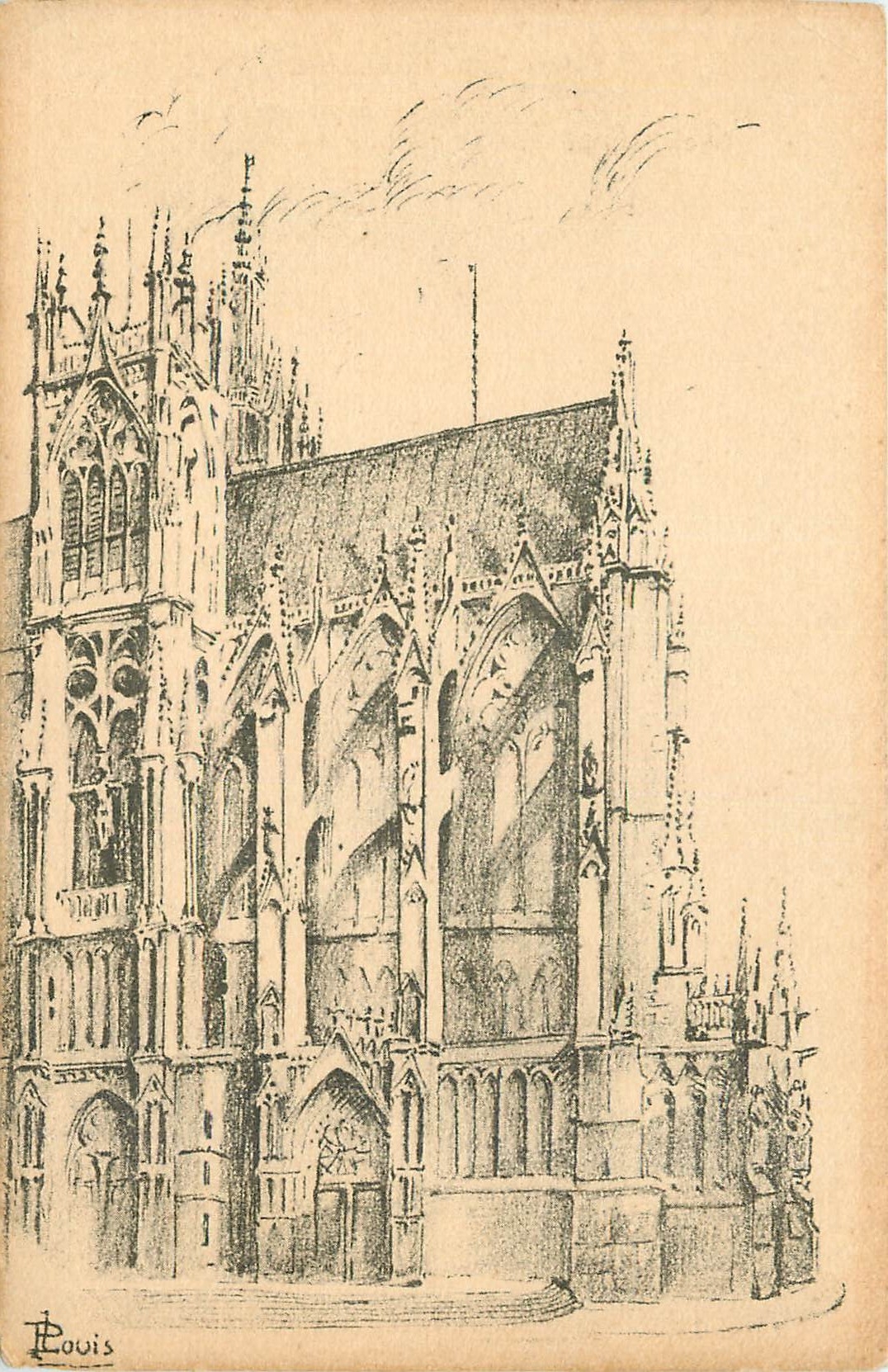 CPA Metz la Cathedrale Elzas 