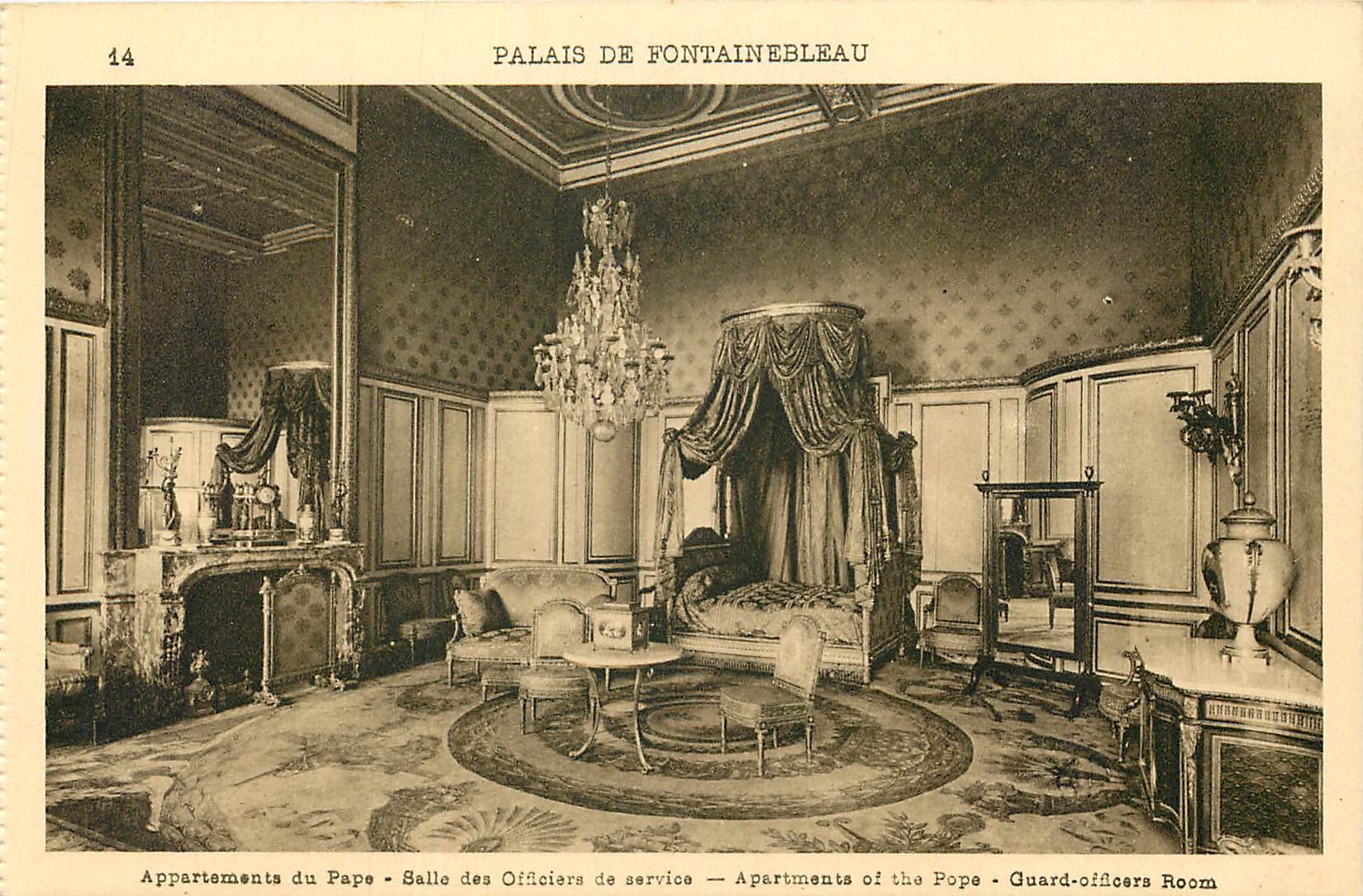 Palazzo di Fontainebleau — Appartamenti del Papa — Sala degli Ufficiali di servizio