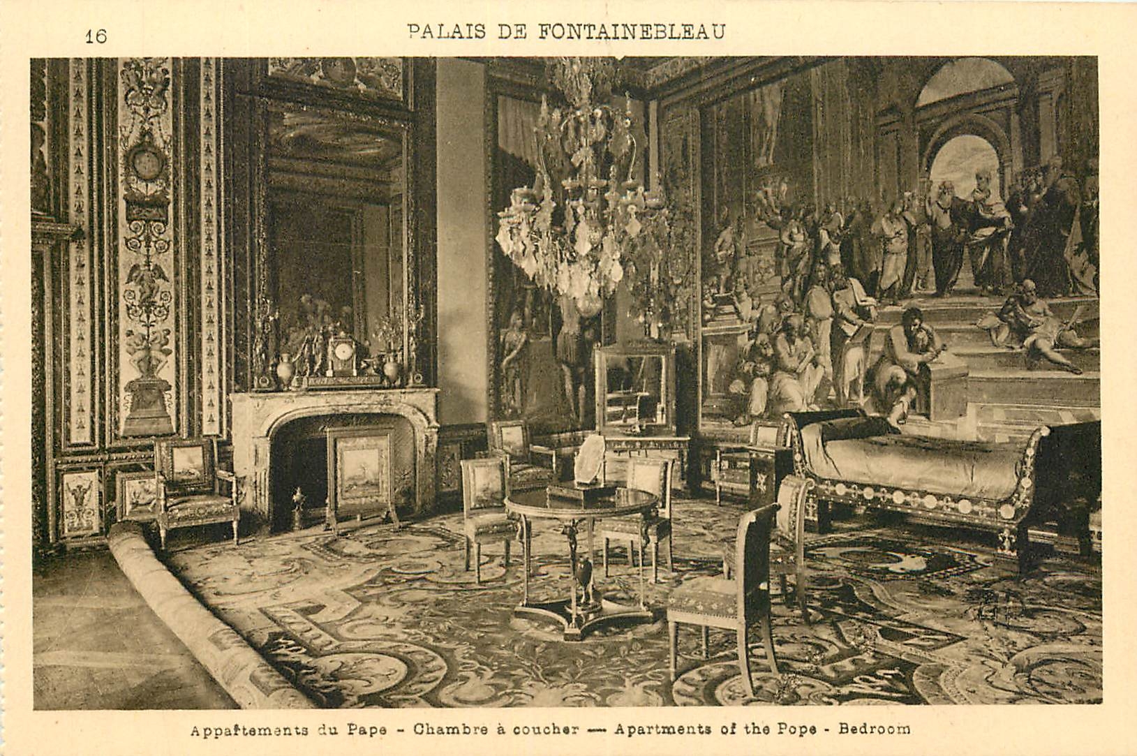 Palais de Fontainebleau — Appartements du Pape — Chambre à coucher