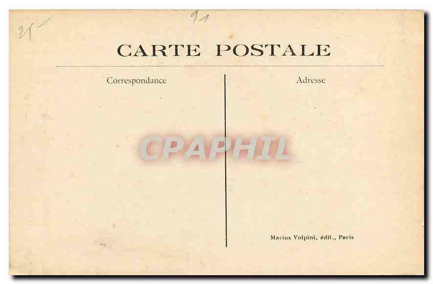 CPA Vallee de Chevreuse ferme de l'Abbaye ancien portail orne de deux statues representant la disett — Back