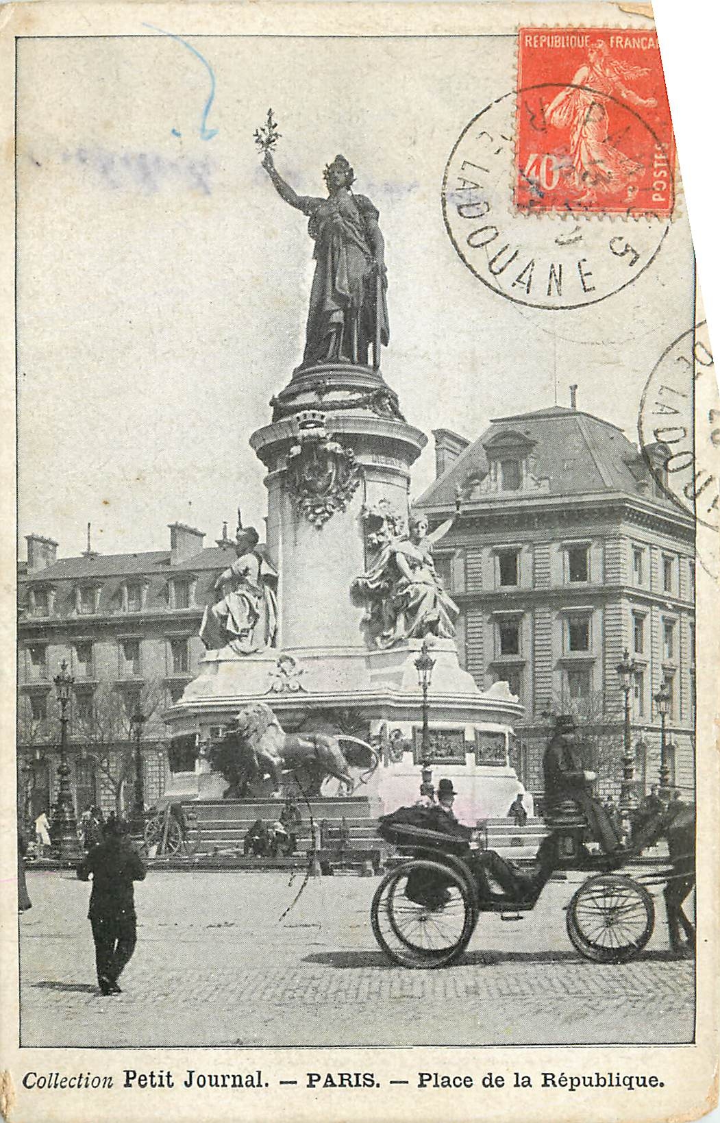 CPA Collection Petit Journal Paris Place de la Republique 