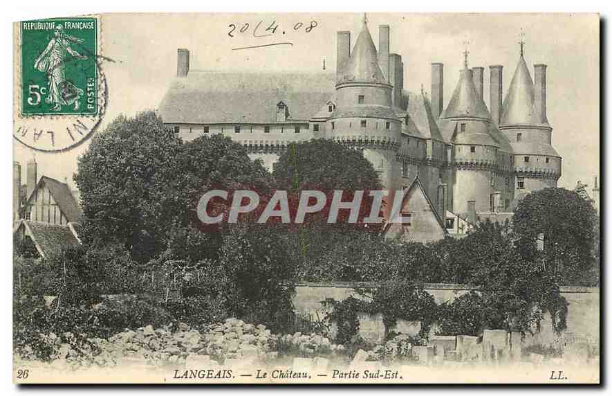 LANGEAIS — Le Château — Partie Sud-Est. — LL. — N°26
