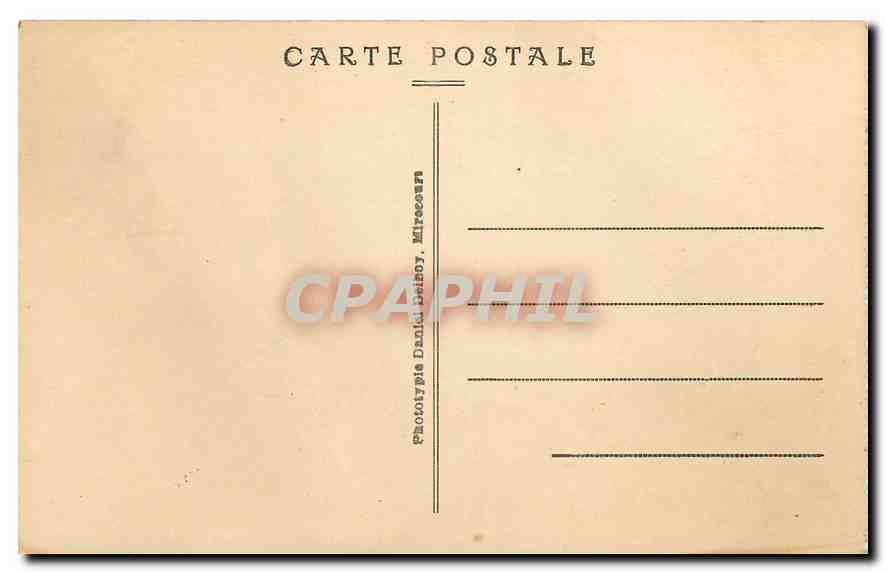 CPA Bassin du Doubs Rocher de la Casquette et table d'Hercule  — Rückseite