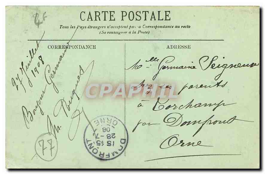 Fontainebleau — Die Forêt — Der Pigeon-See — L.L. — Rückseite