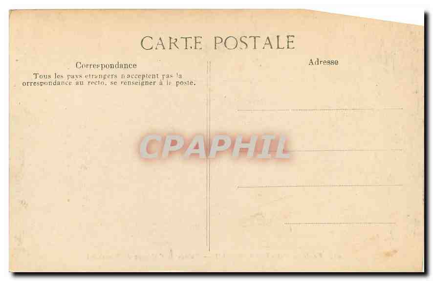 Wald von Fontainebleau — Ruinen der Abtei Franchard — Verlag E.P.D., Nr. 41 — Rückseite