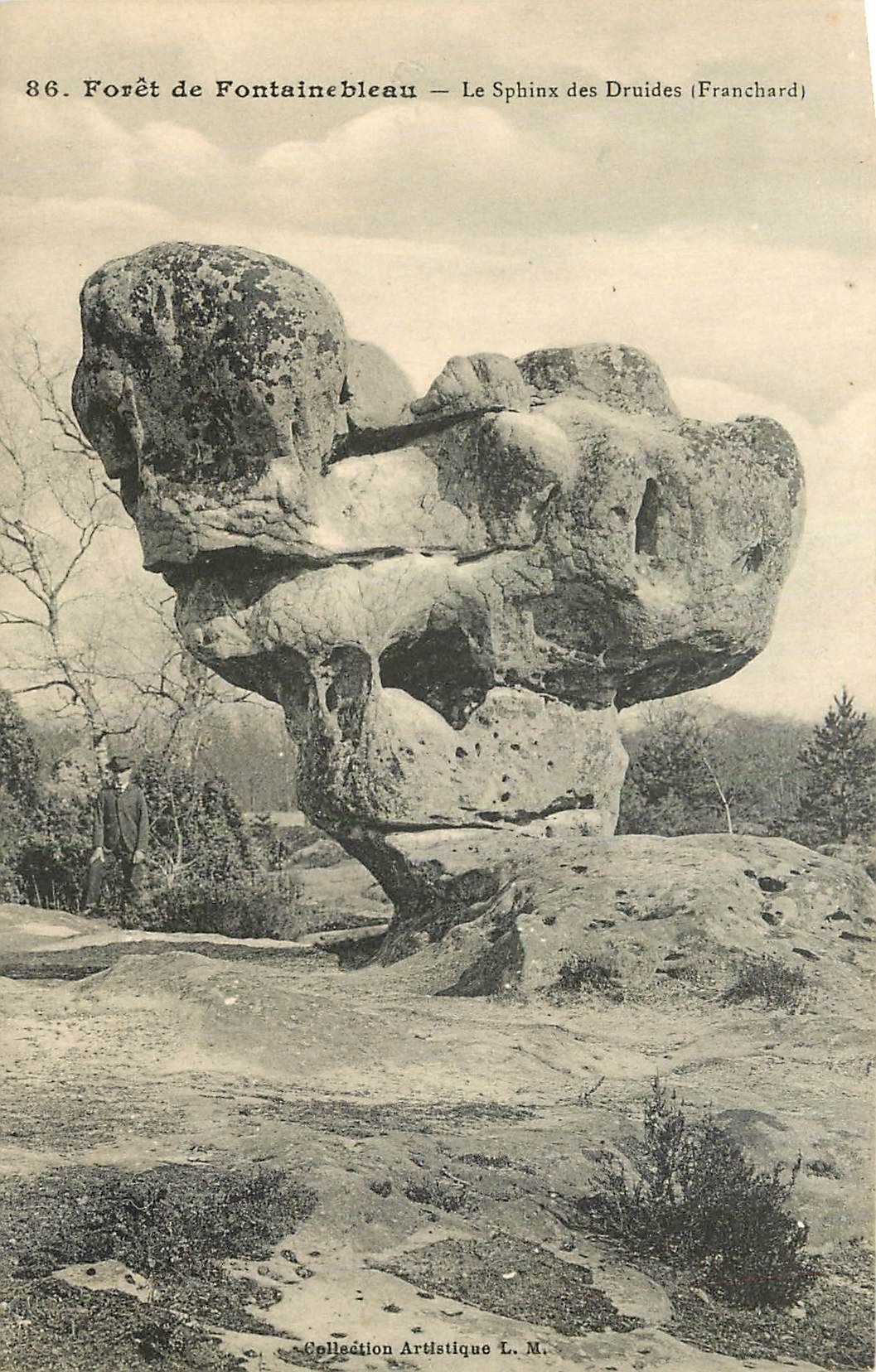 Forêt de Fontainebleau — Le Sphinx des Druides (Franchard) — Collection Artistique L.M.