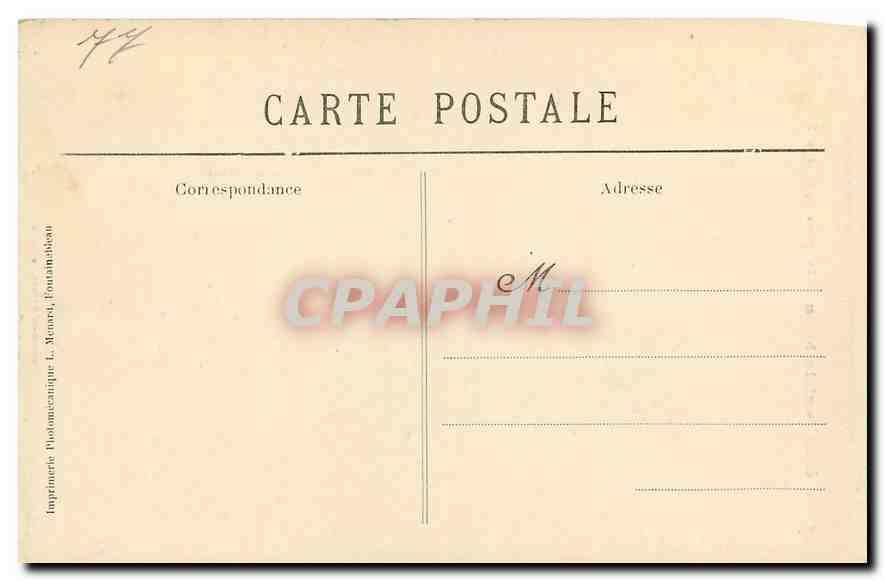 Forêt de Fontainebleau — Le Sphinx des Druides (Franchard) — Collection Artistique L.M. — Verso