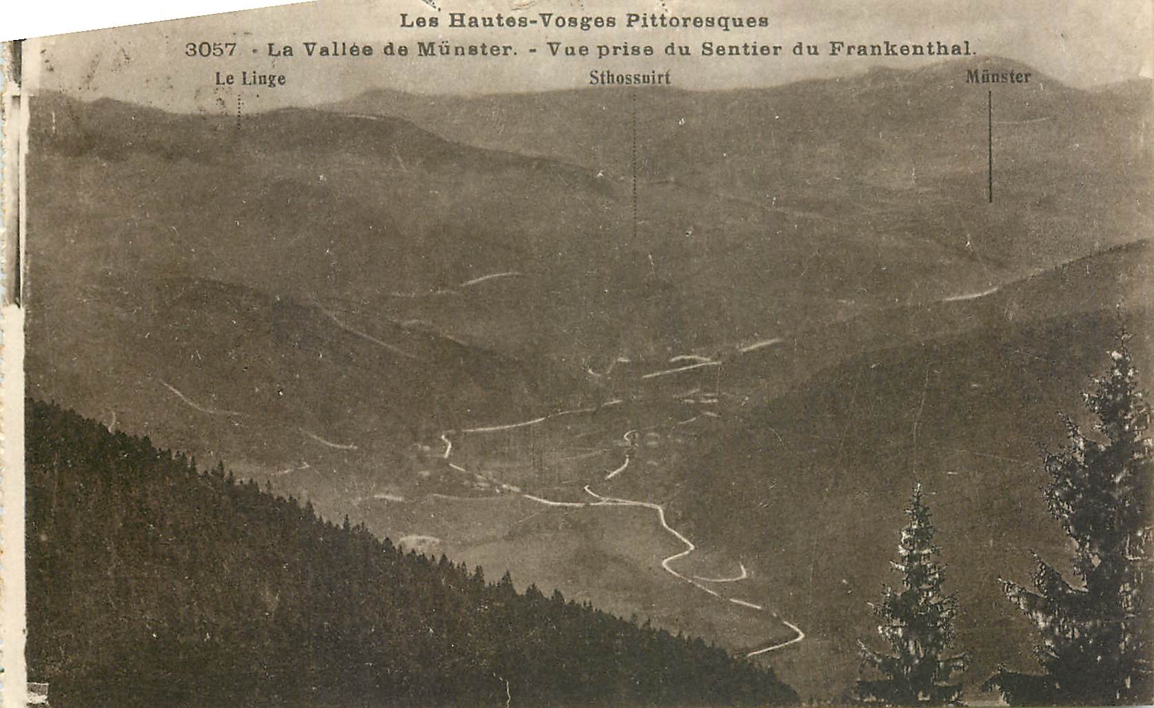 CPA Les Hautes Vosges pittoresque la vallee de Muster vue prise du Sentier du Frankenthal 