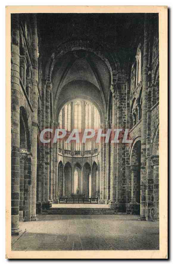 CPA Abbaye du mont Saint Michel eglise abbatiale la nef 