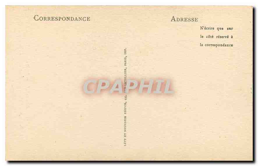 CPA Bagnoles de l'Orne le rocher de l'etablissement Thermal  — Rückseite