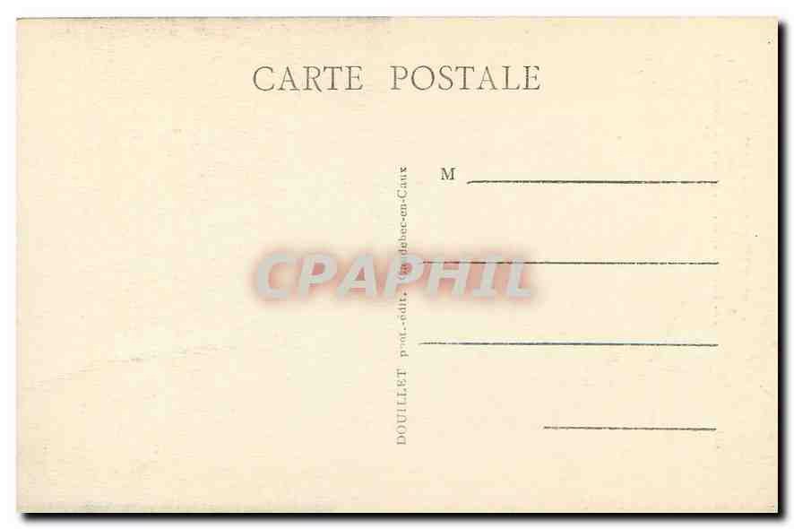 CPA Caudebec en Caux S I Eglise Notre Dame monument historique  — Verso