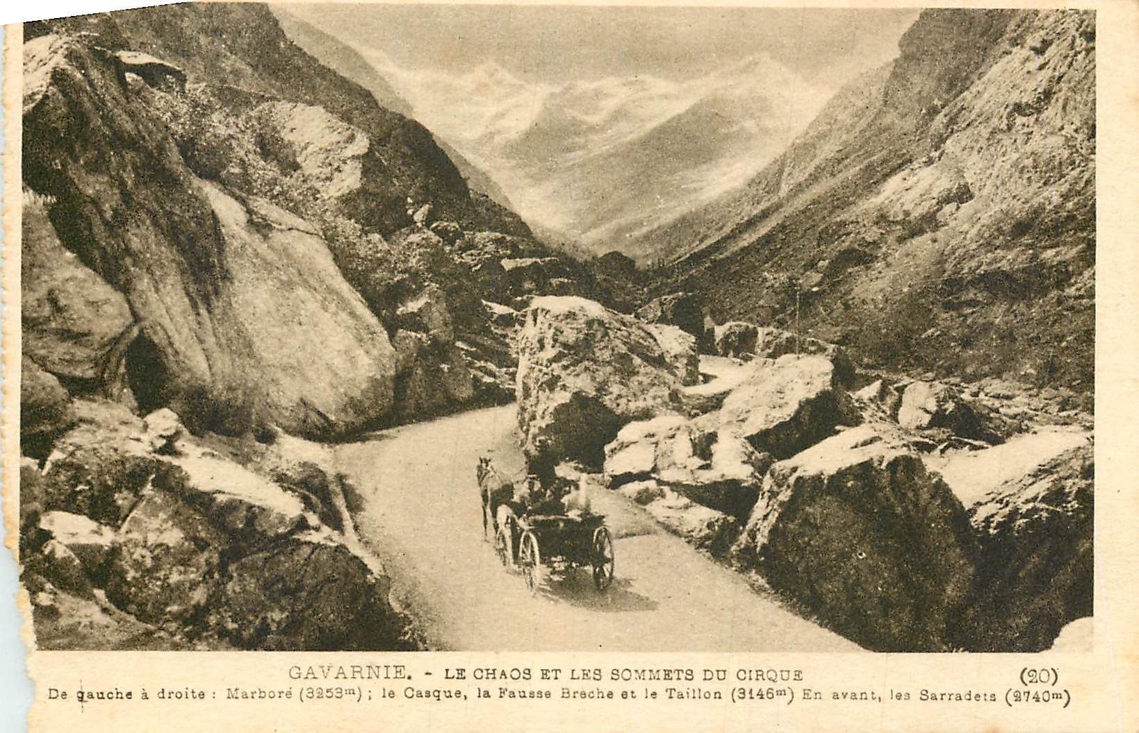 CPA Gavarnie le Chaos et les Sommets du Cirque 