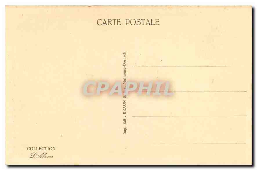 CPA Le Hohneck vu du Montabey  — Rückseite