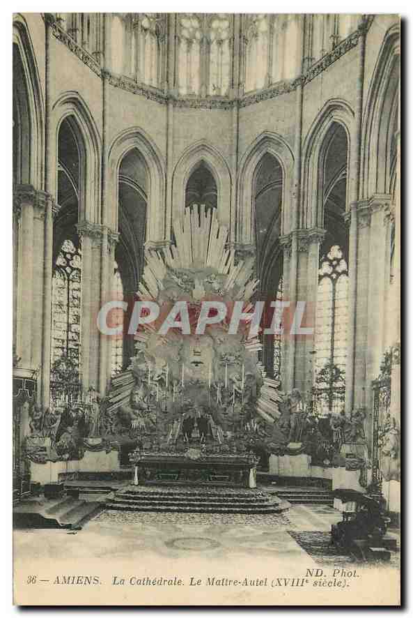 CPA Amiens la Cathedrale le Maitre Autel XVIII siecle 