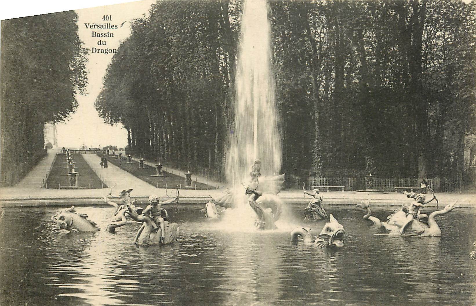 CPA Versailles Bassin du Dragon 