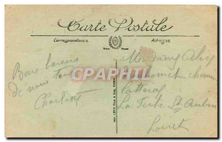 CPA Souvenir de Versailles  — Verso