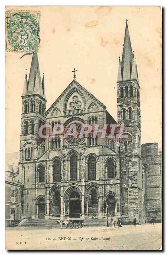 CPA Reims Eglise Saint Remi 