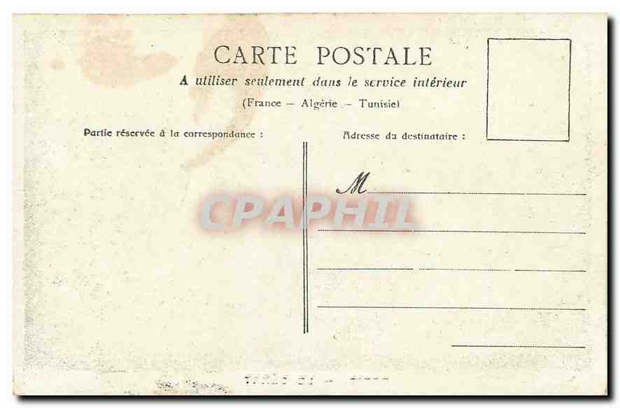 CPA Paris Le Senat  — Verso