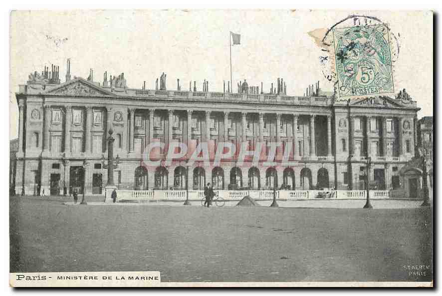CPA Paris Ministere de la Marine 