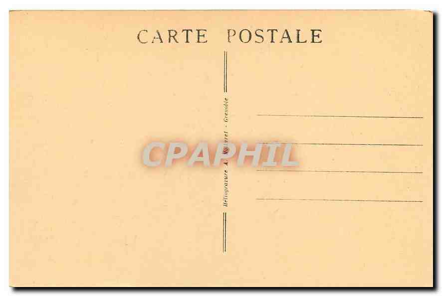 CPA Grenoble le Palais de Justice  — Rückseite