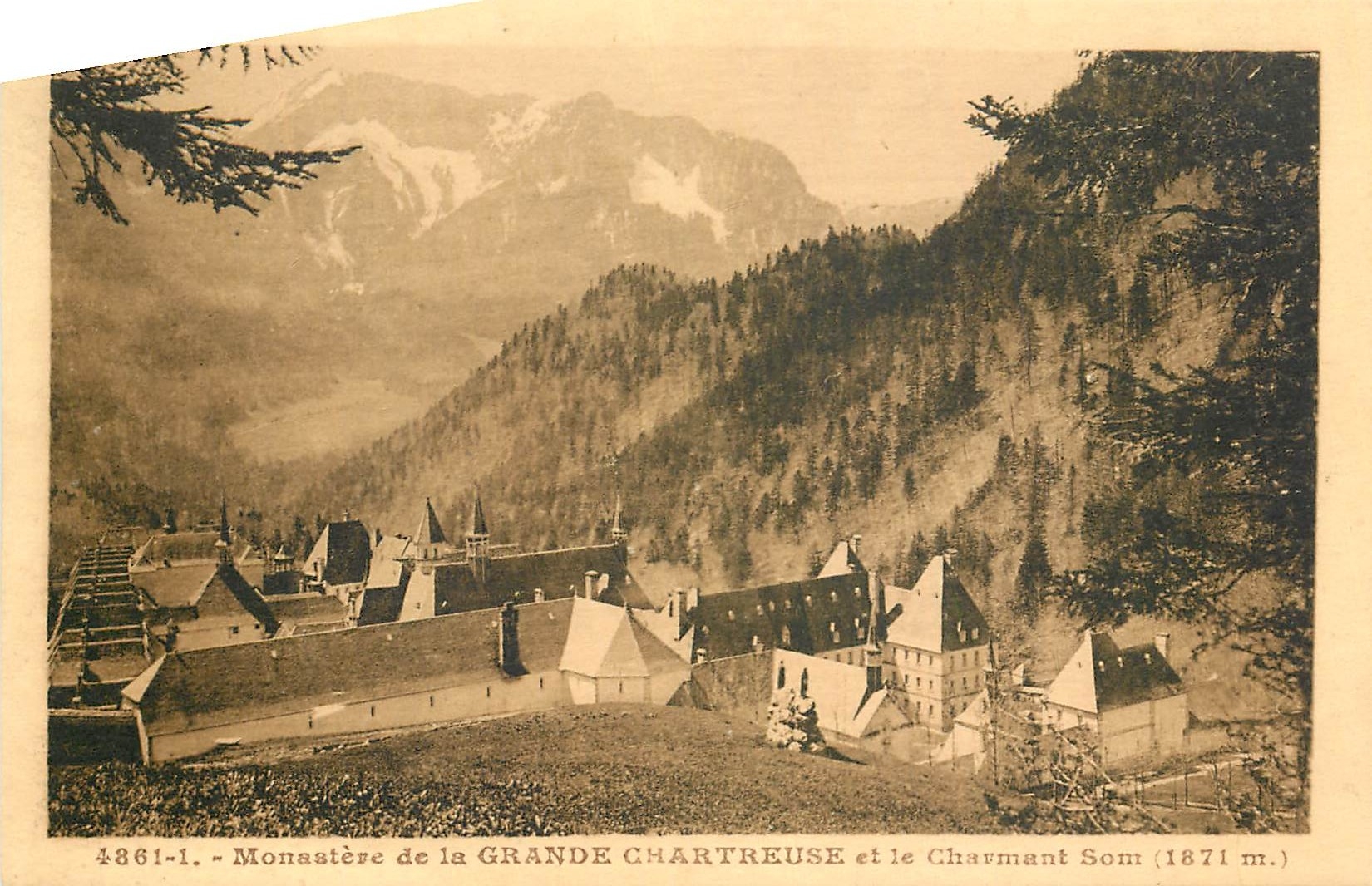 CPA Manostere de la Grande Chartreuse et le Charmant Som 