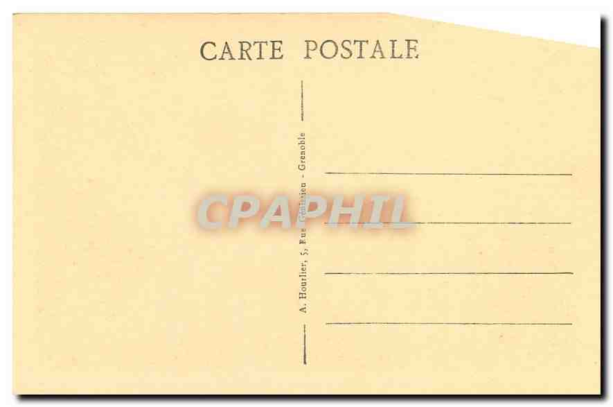CPA Manostere de la Grande Chartreuse et le Charmant Som  — Verso