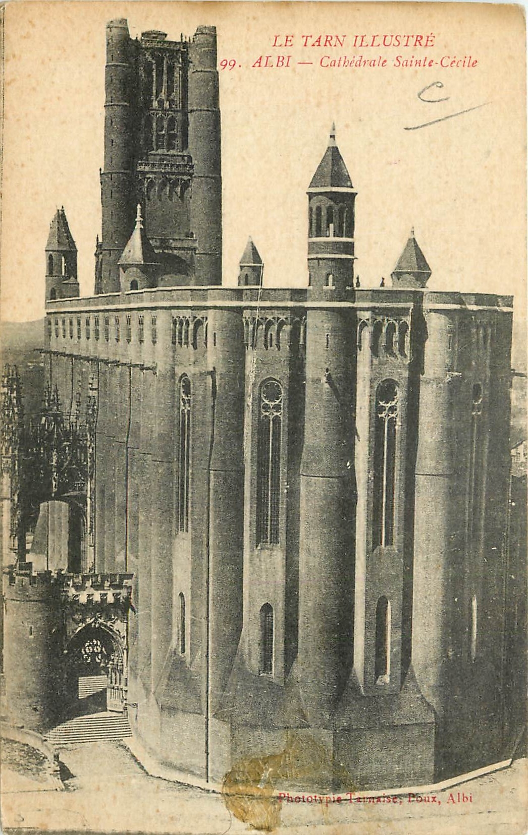 CPA Le tarn Illustree Albi Cathedrale Sainte Cecile 