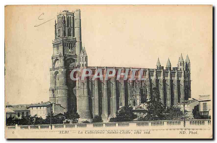 CPA Albi la Cathedrale Sainte Cecile cote sud 