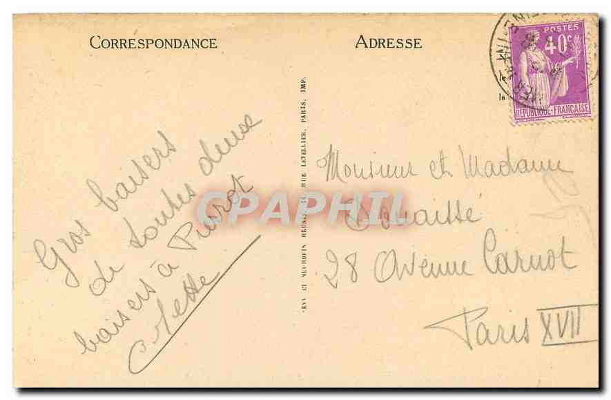 CPA Sainte Marguerite sur mer la gorge de Vesterival  — Rückseite