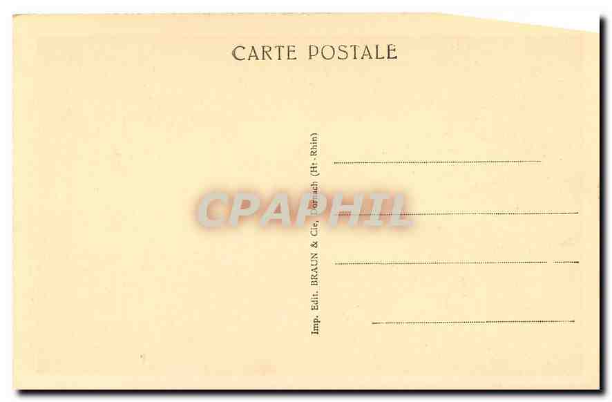CPA Colmar Oriel du Commissariat de Police  — Back