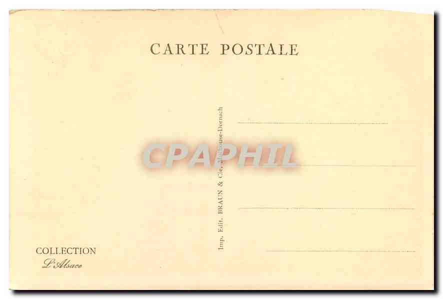 CPA Mulhouse Vieille maison Alsacienne XVI siecle  — Rückseite