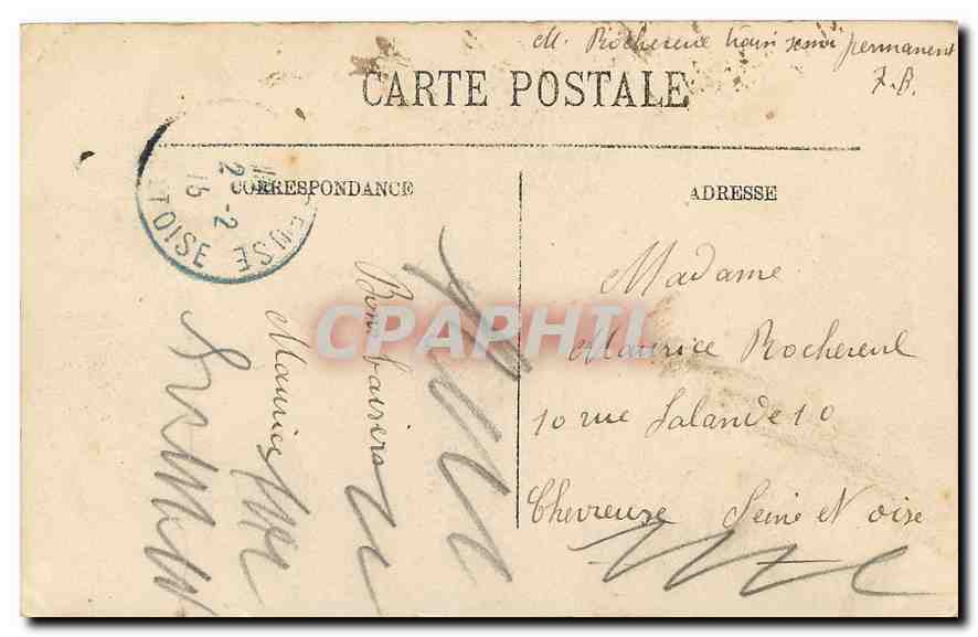 CPA Cannes vue prise entre les Pins de la Croix des Gardes  — Rückseite