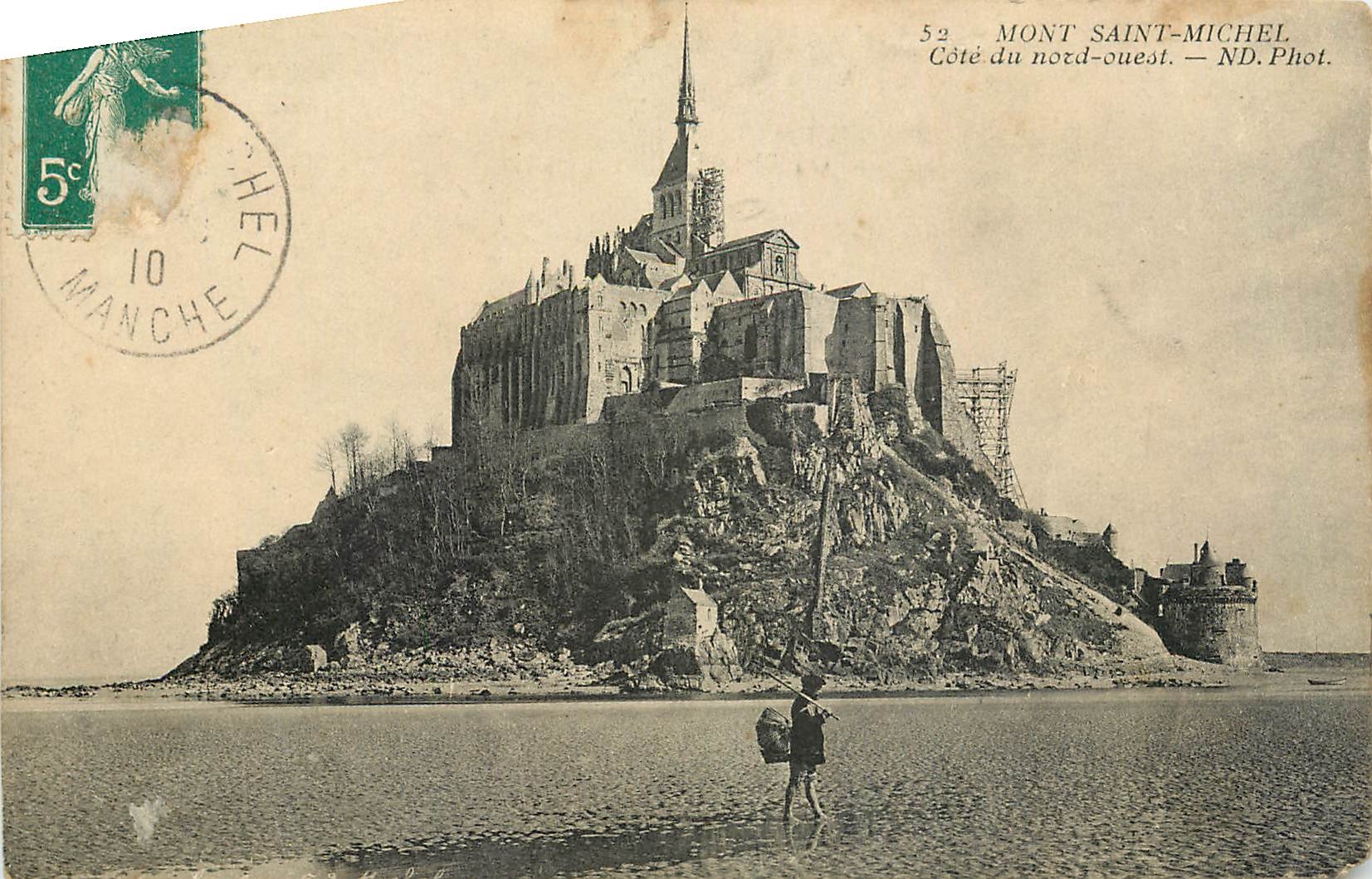 Mont Saint-Michel — Côté du nord-ouest — ND. Phot.