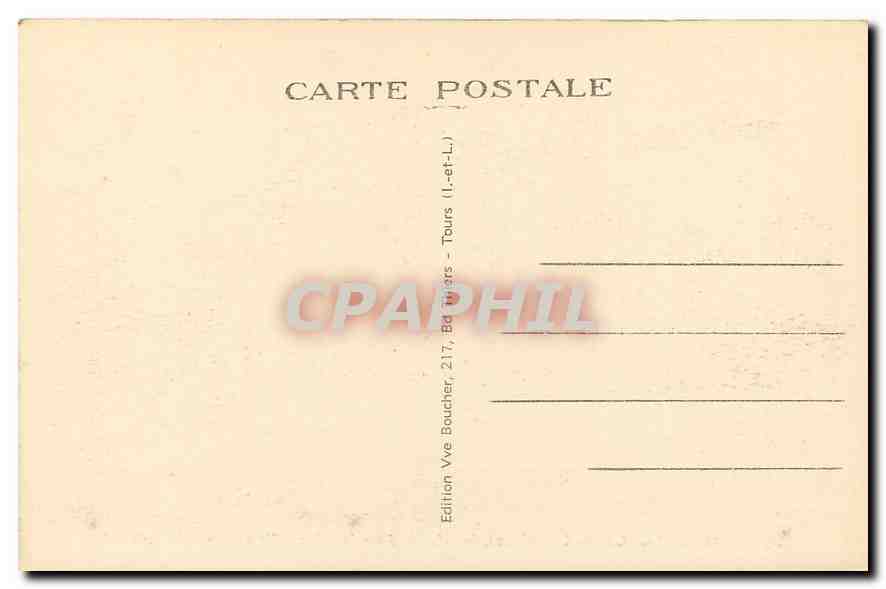 CPA Amboise I et L le Chateau facade nord sur la loire  — Rückseite