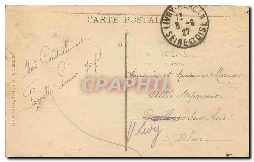 CPA Monaco vue generale de la Principaute  — Rückseite