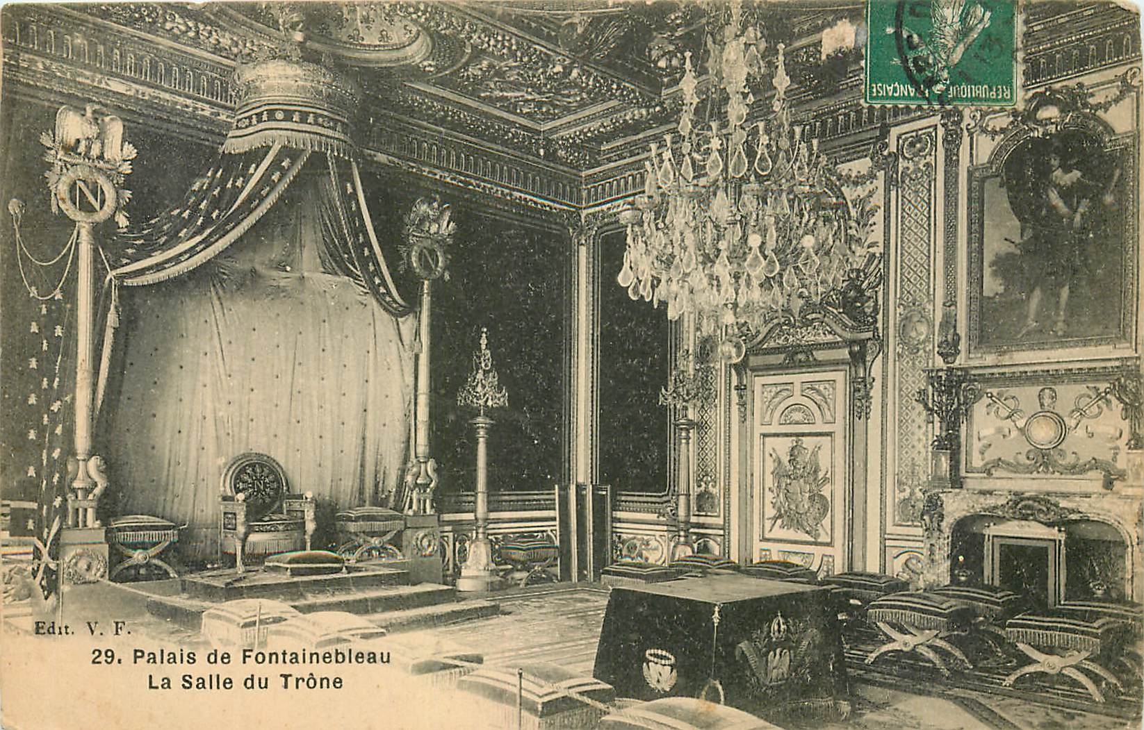Schloss Fontainebleau — Die Thronhalle — Edit. V.F. n°29