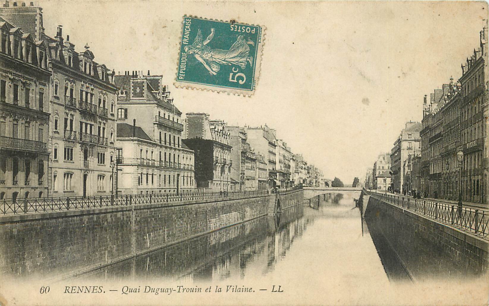 Rennes — Quai Duguay-Trouin et la Vilaine — LL