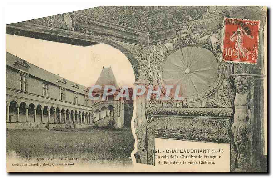 CPA Chateaubriant L I un coin de la Chambre de Francoise de Foix dans le vieux Chateau 