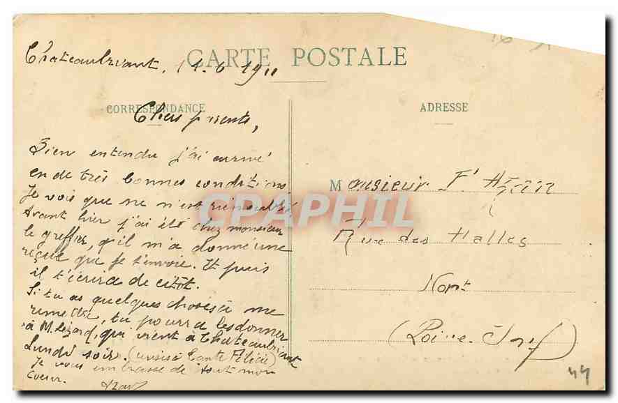 CPA Chateaubriant L I un coin de la Chambre de Francoise de Foix dans le vieux Chateau  — Back