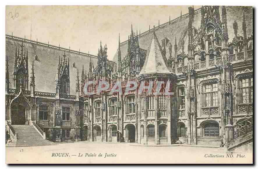 CPA Rouen le Palais de Justice 