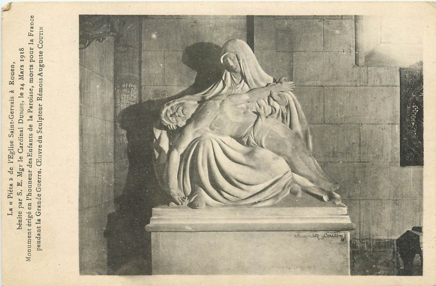 CPA La Pieta de l'Eglise Saint Gervais a Rouen 