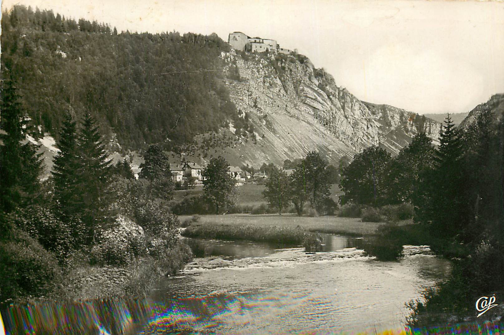 CPA Environs de Pontarlier Fort du Larmont et le doubs 