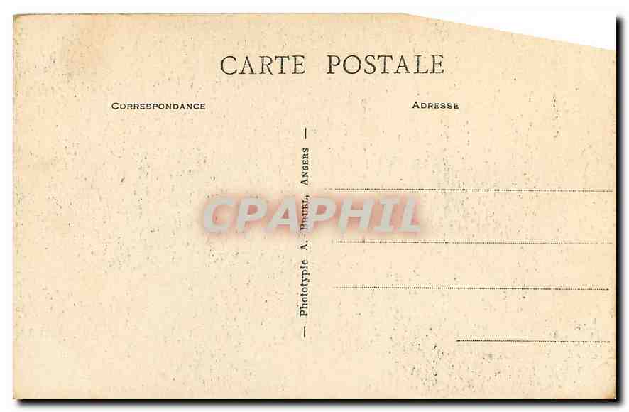 CPA Angers la Cathedrale et le nouvel Escalier  — Rückseite