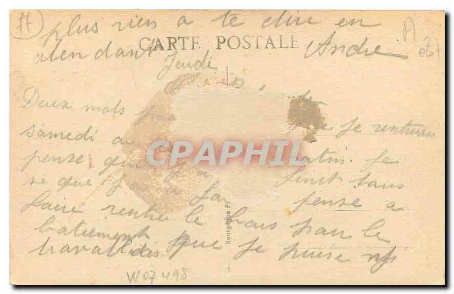 CPA Esbly S et M le Canal branche alimantaire  — Rückseite