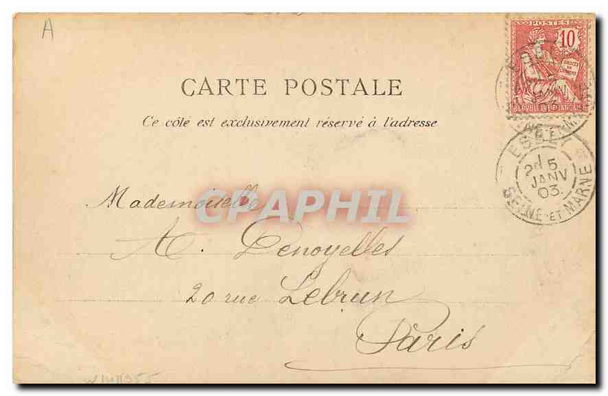 CPA Environs d'Esbly Pont du chemin de fer sur la Marne  — Rückseite