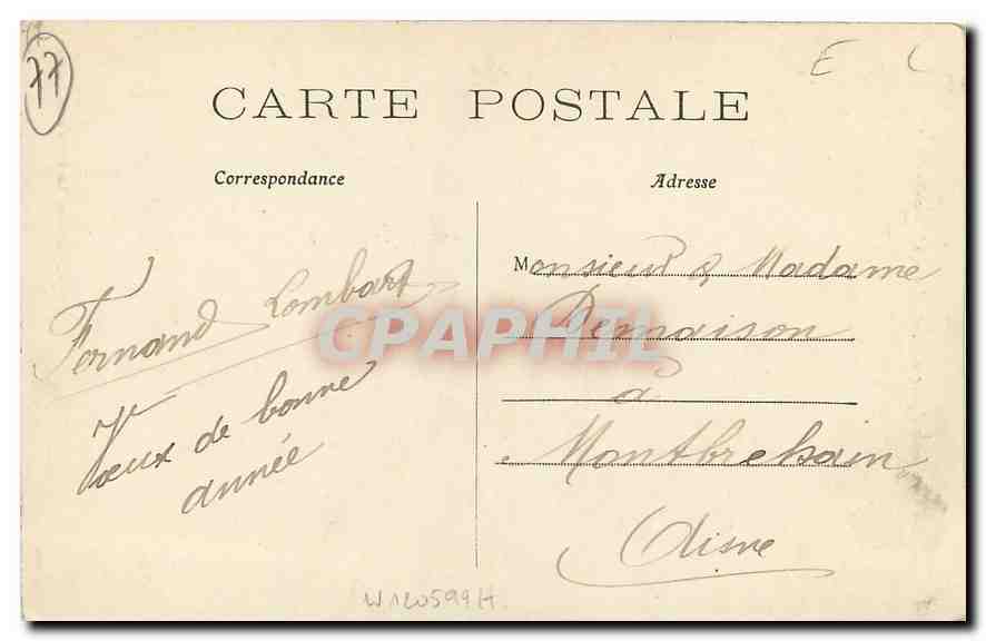 CPA La Ferte sous Jouarre S et M l'Hotel de Ville  — Rückseite